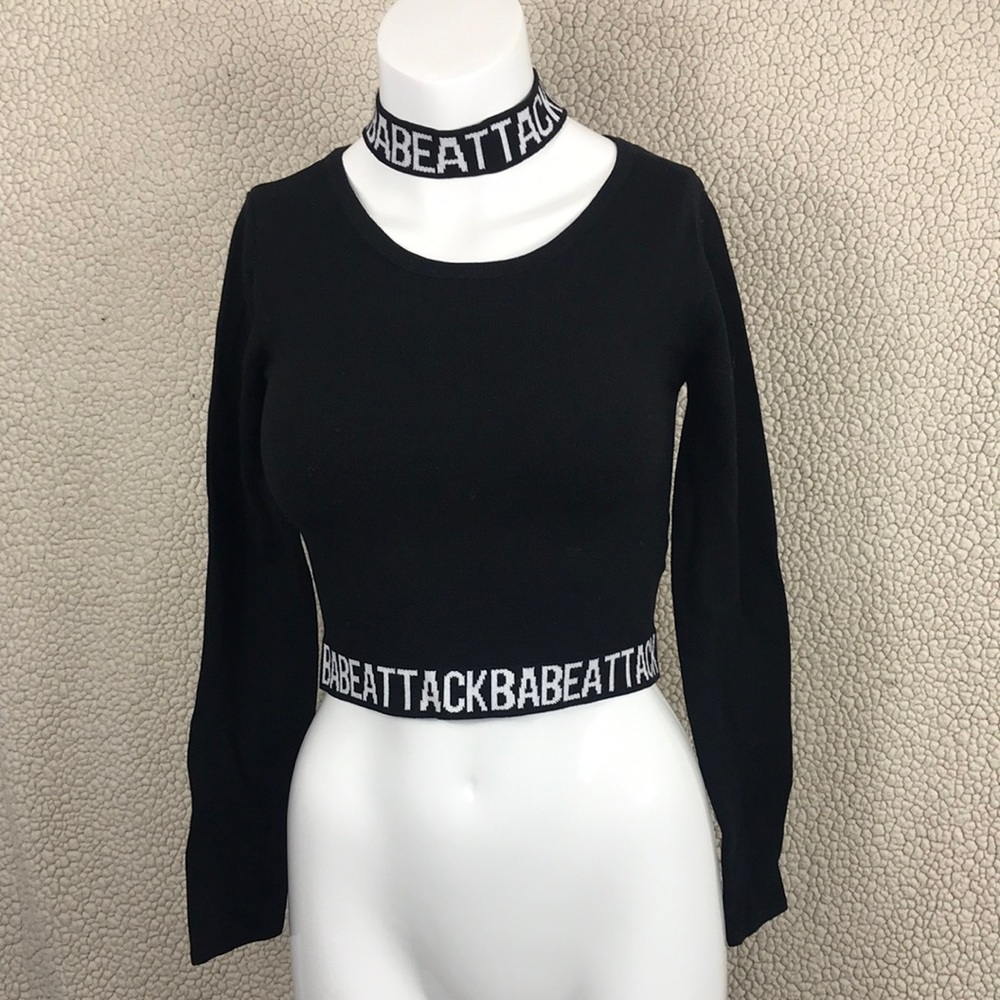 H&M Sweater with Choker Collar